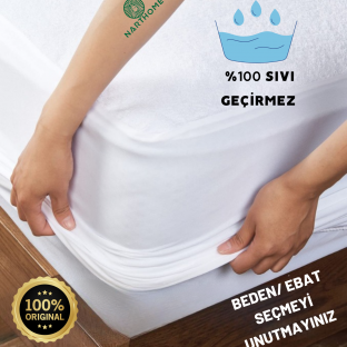 %100 Micro Kumaş Full Kenar Sıvı Geçirmez Fitted Yatak Koruyucu Çarşaf Yatak Alezi 9 Farklı Ebat